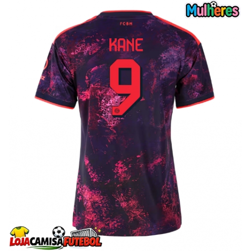 Camisa de Futebol Bayern Munich Harry Kane #9 Equipamento Alternativo Mulheres 2026-27 Manga Curta